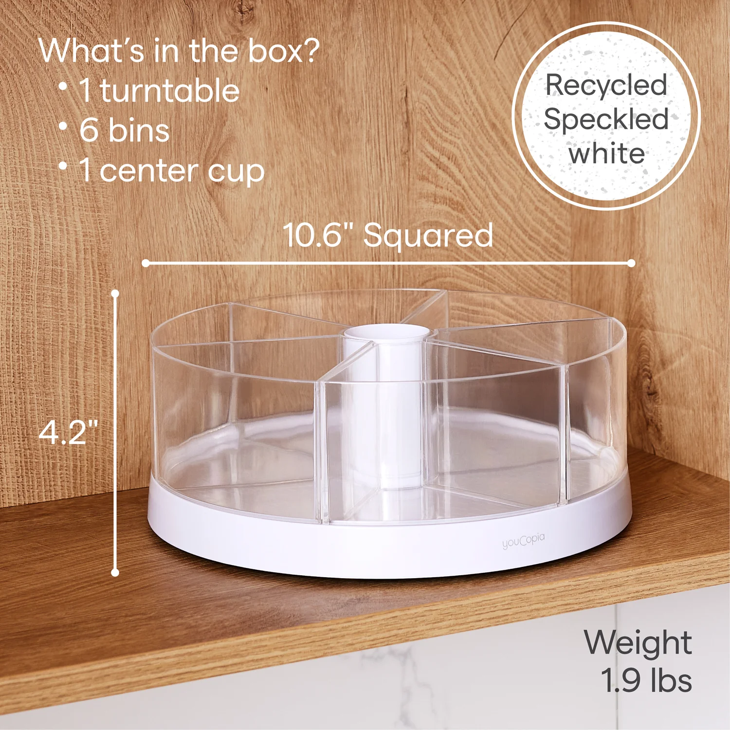 Turntable with 6 Bins