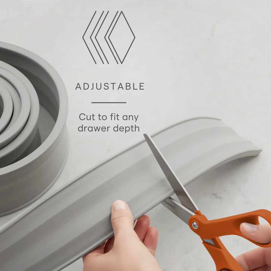 Spice Drawer Organizer, Gray