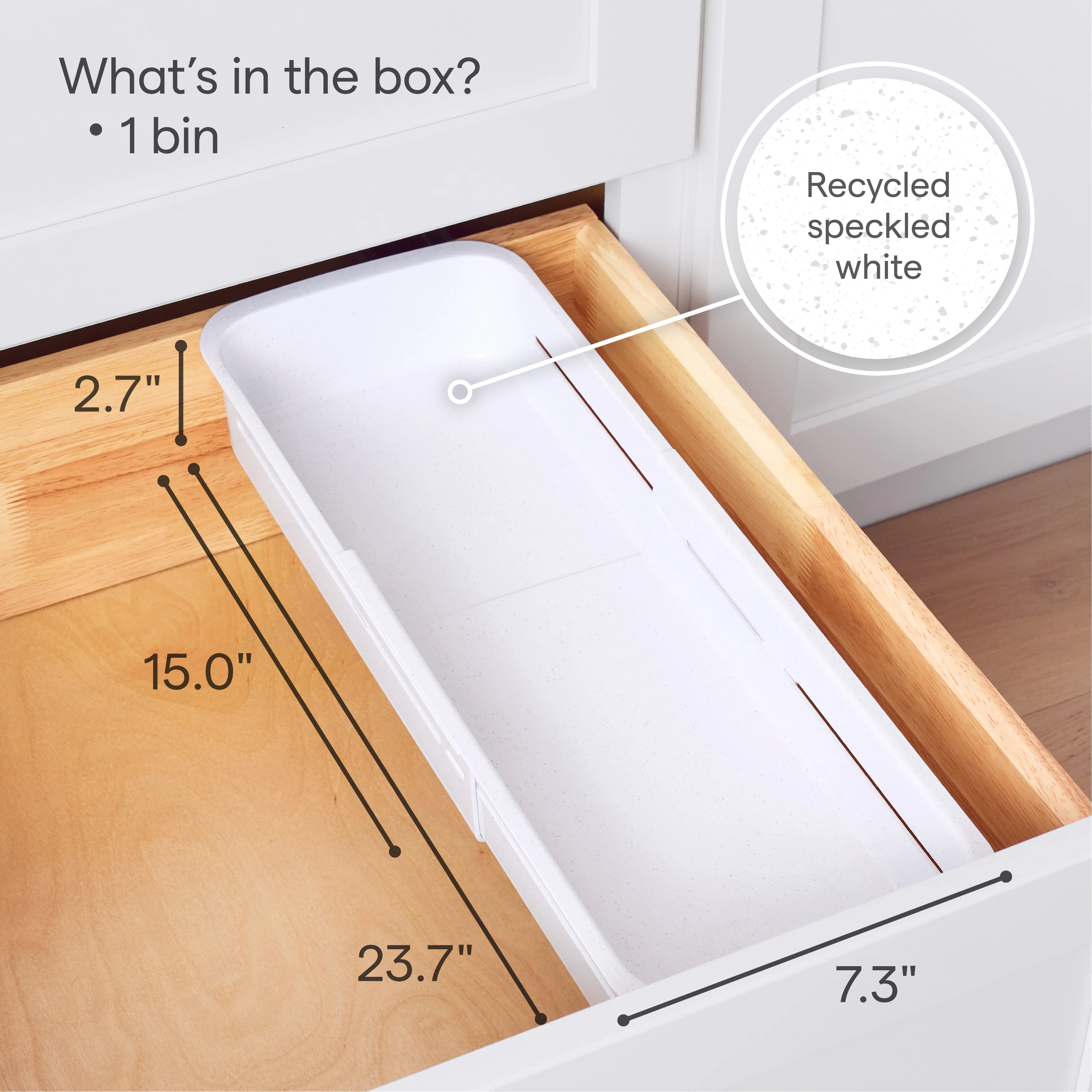Sliding Drawer Bin