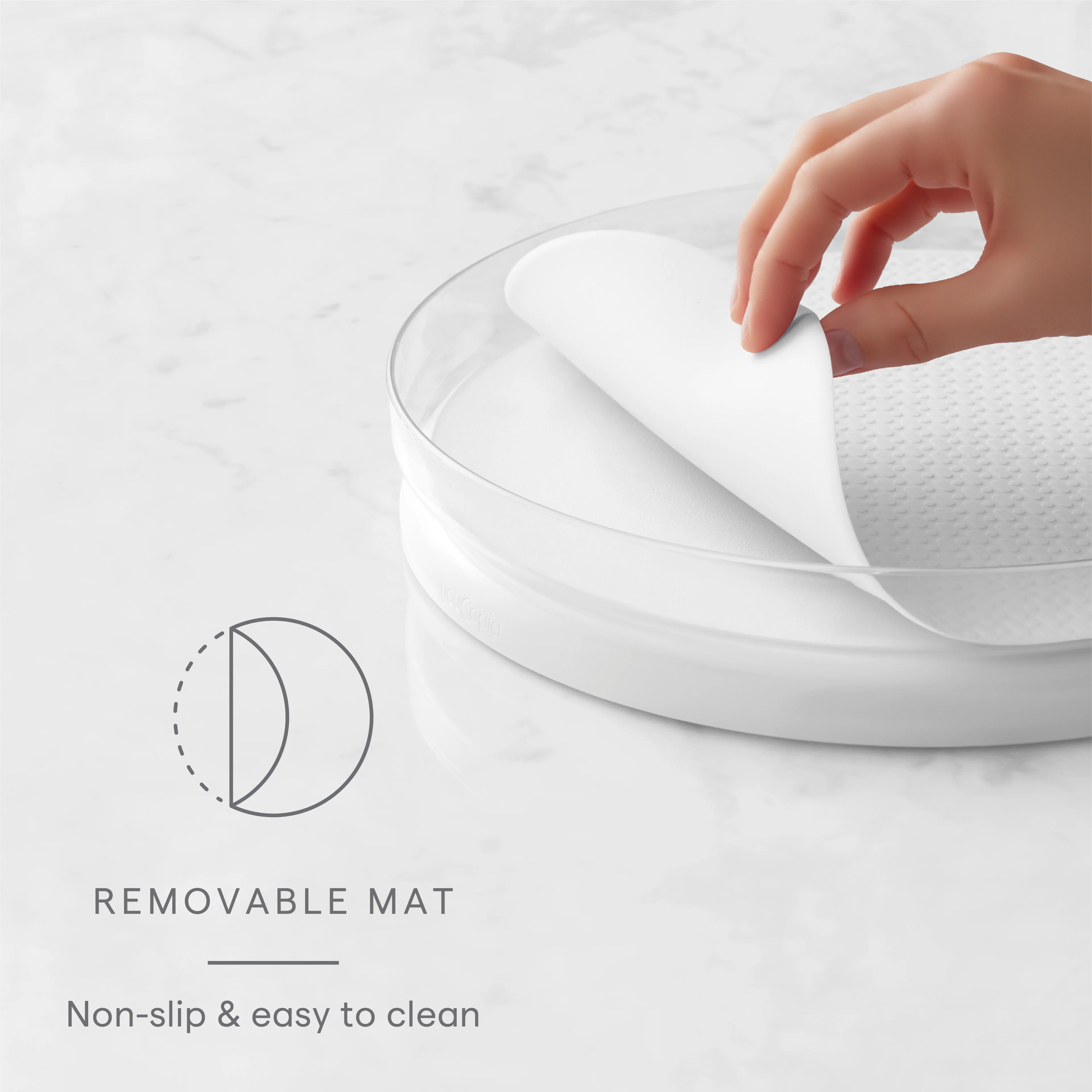 Fridge Turntable with Mat