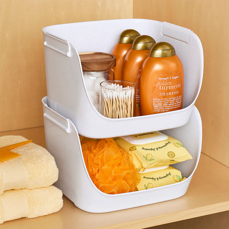 Stacking Pantry Bins, 2-Pack