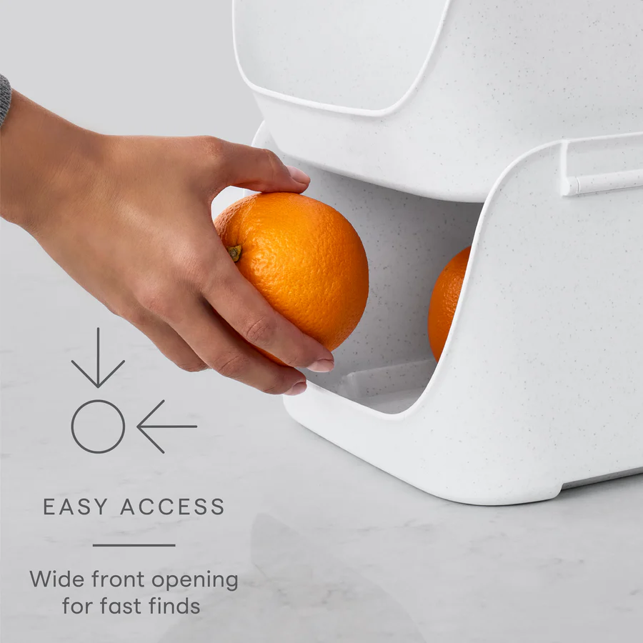 Stacking Pantry Bins, 2-Pack