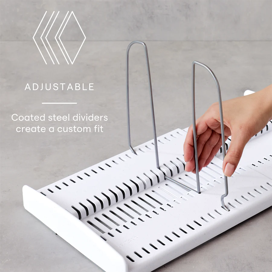 Cookware and Expandable Cookware Rack Extra Dividers, Organizing Hero